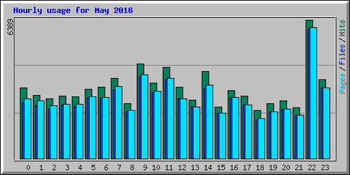 Hourly usage for May 2016